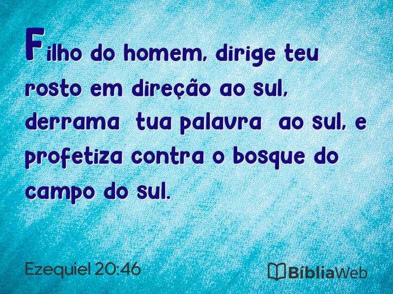 Ezequiel 20:46 em imagem para compartilhar