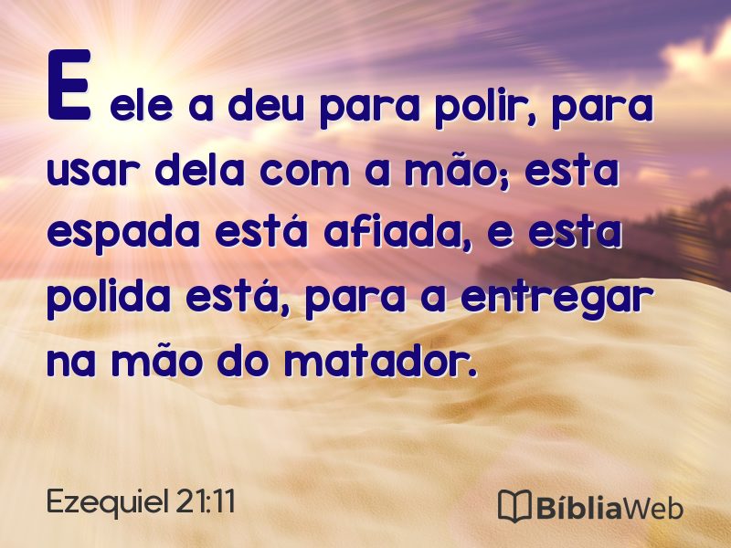 Ezequiel 21:11 em imagem para compartilhar