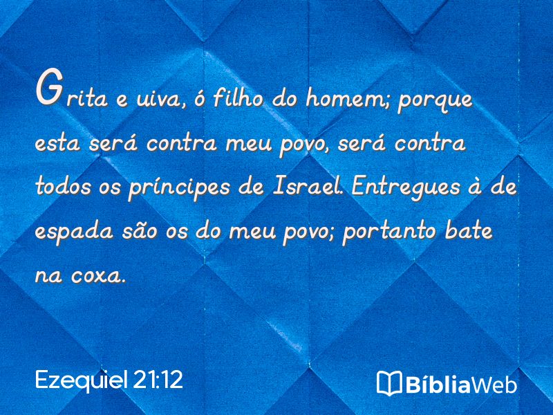 Ezequiel 21:12 em imagem para compartilhar