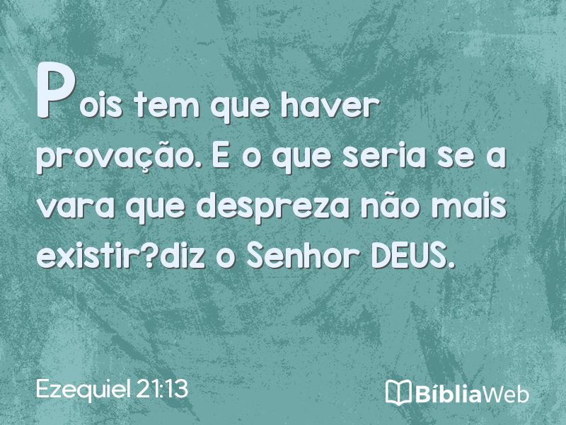 Ezequiel 21:13 em imagem para compartilhar