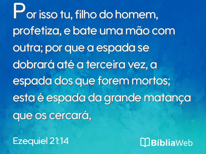Ezequiel 21:14 em imagem para compartilhar