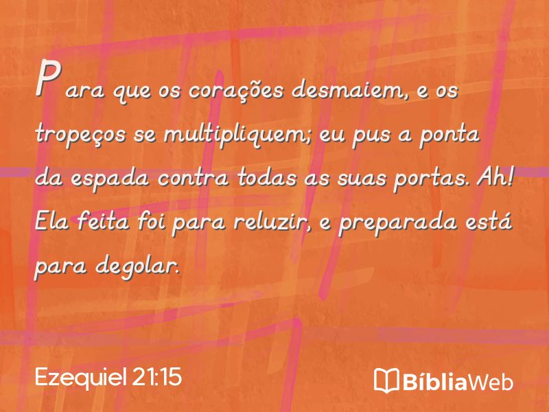 Ezequiel 21:15 em imagem para compartilhar