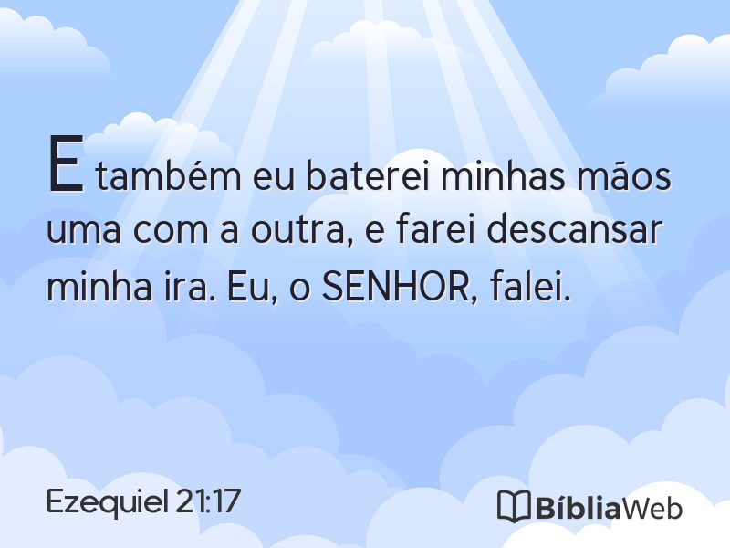 Ezequiel 21:17 em imagem para compartilhar