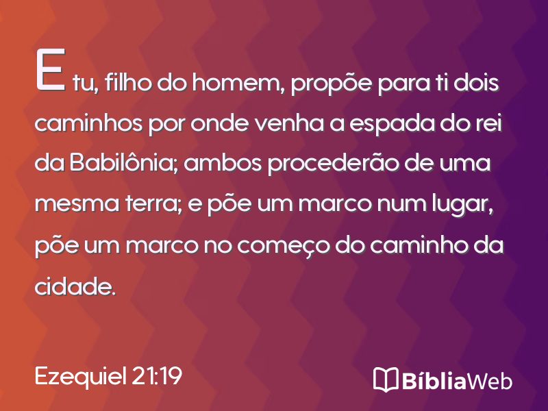 Ezequiel 21:19 em imagem para compartilhar