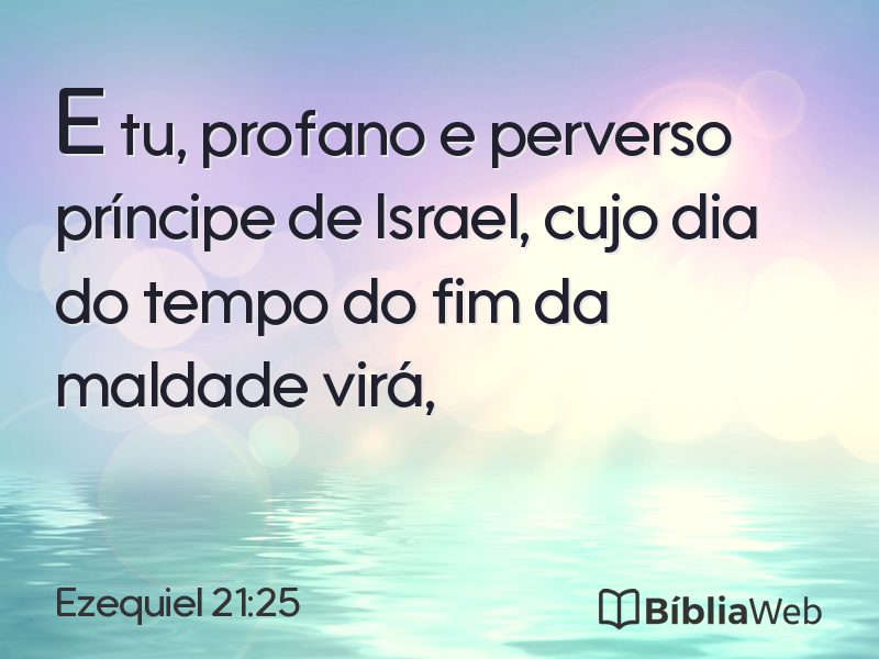Ezequiel 21:25 em imagem para compartilhar