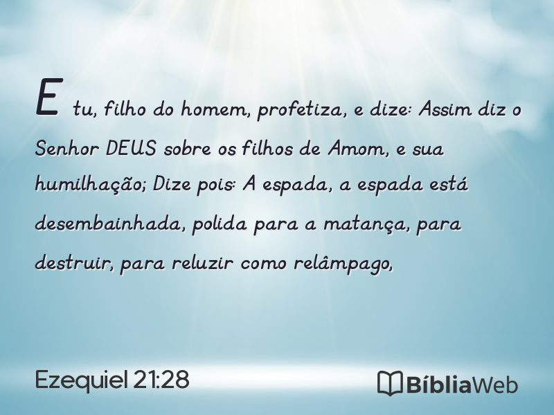 Ezequiel 21:28 em imagem para compartilhar