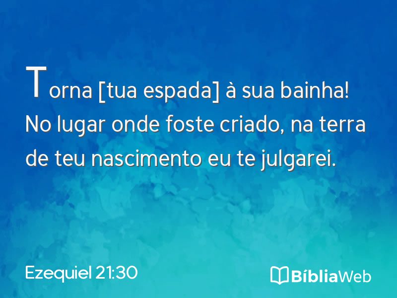 Ezequiel 21:30 em imagem para compartilhar