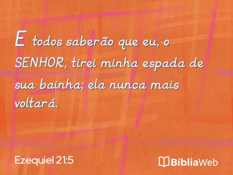 Ezequiel 21:5 em imagem para compartilhar