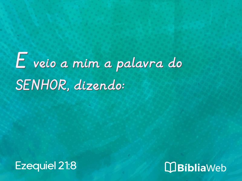 Ezequiel 21:8 em imagem para compartilhar
