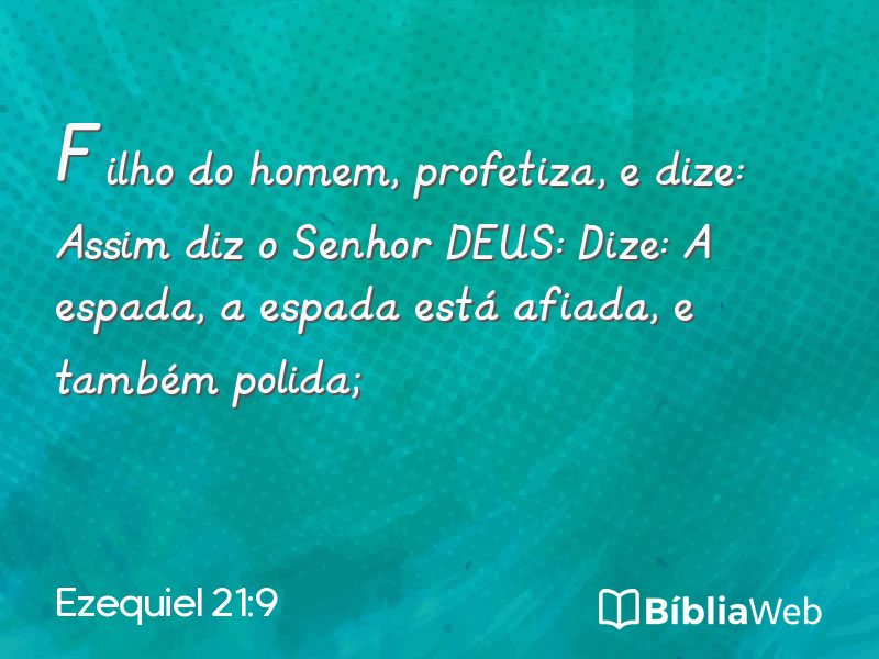 Ezequiel 21:9 em imagem para compartilhar