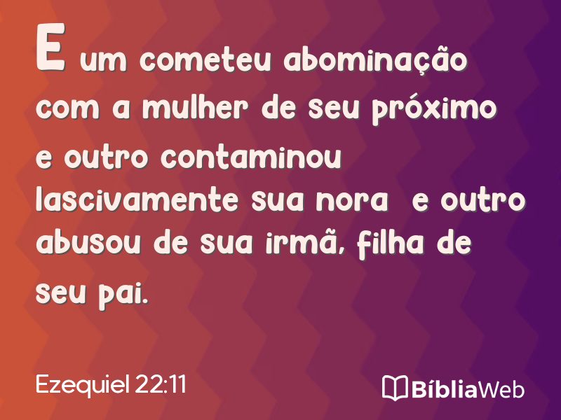 Ezequiel 22:11 em imagem para compartilhar