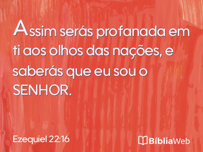 Ezequiel 22:16 em imagem para compartilhar
