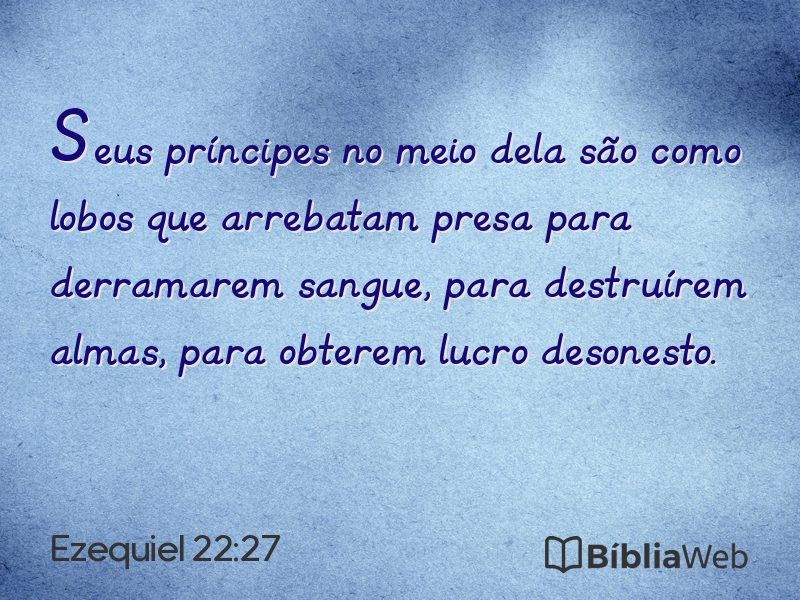 Ezequiel 22:27 em imagem para compartilhar