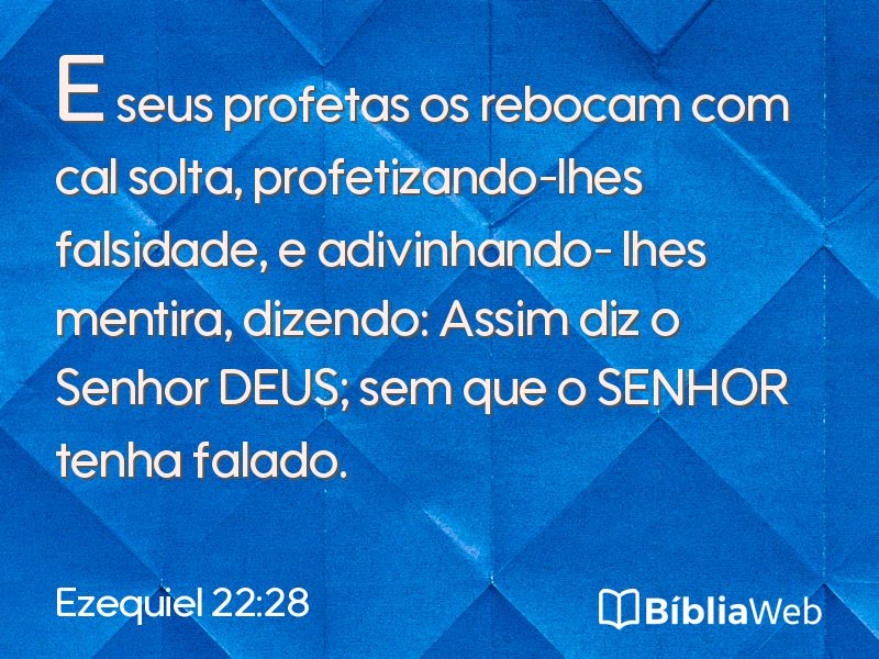 Ezequiel 22:28 em imagem para compartilhar