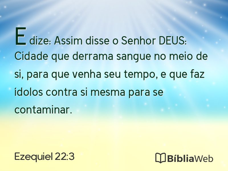 Ezequiel 22:3 em imagem para compartilhar