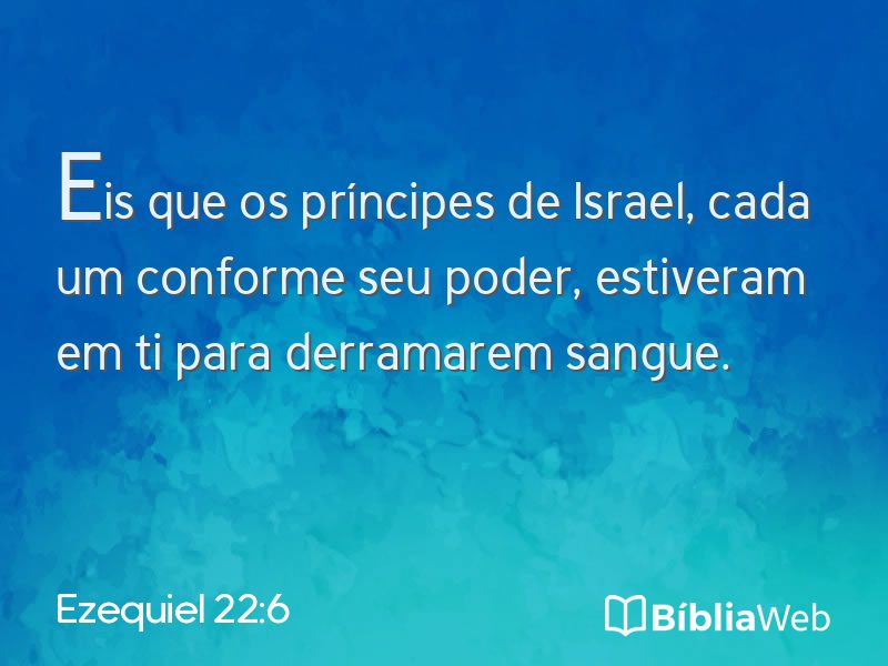 Ezequiel 22:6 em imagem para compartilhar