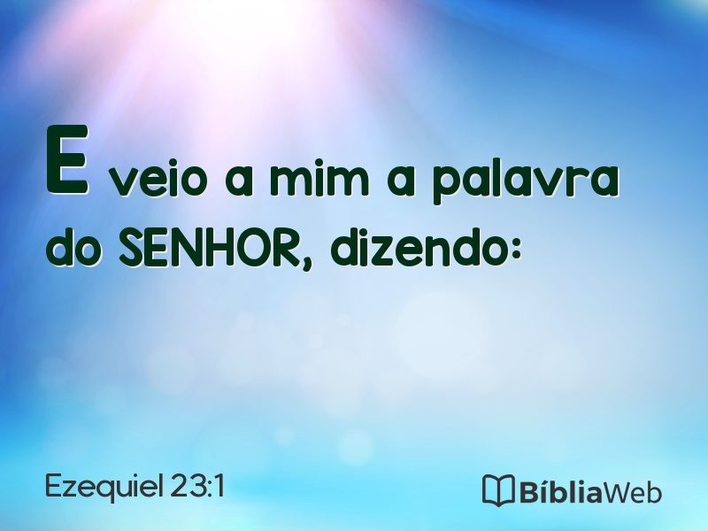 Ezequiel 23:1 em imagem para compartilhar