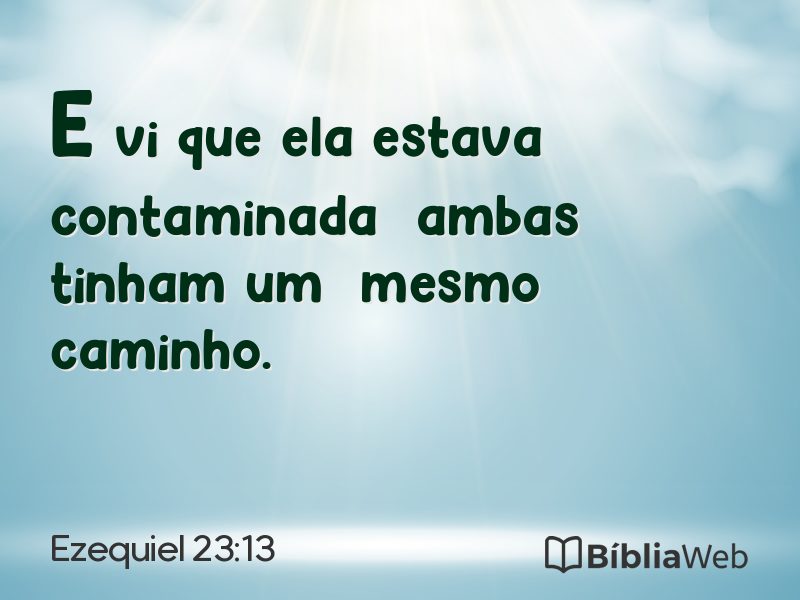 Ezequiel 23:13 em imagem para compartilhar