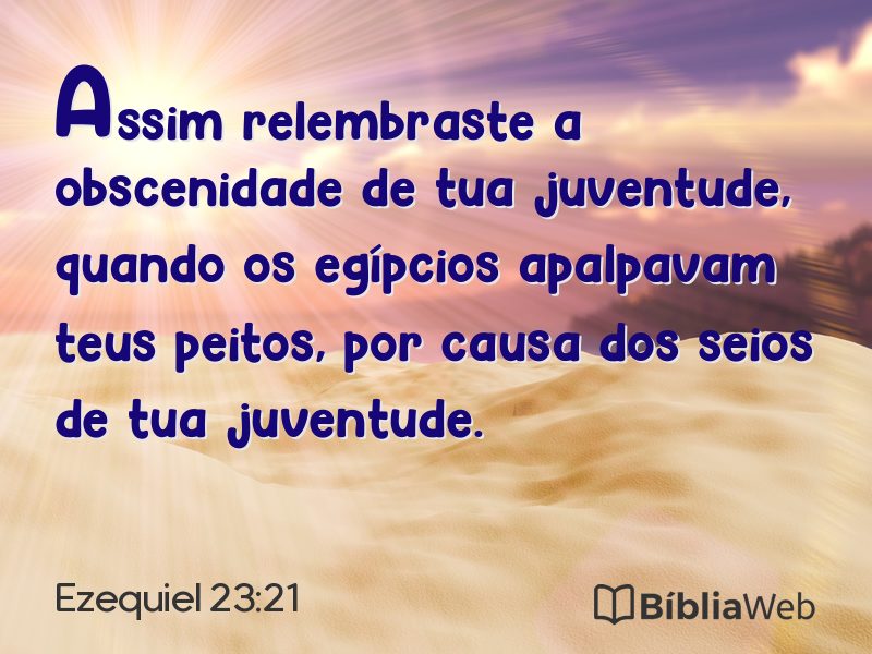 Ezequiel 23:21 em imagem para compartilhar