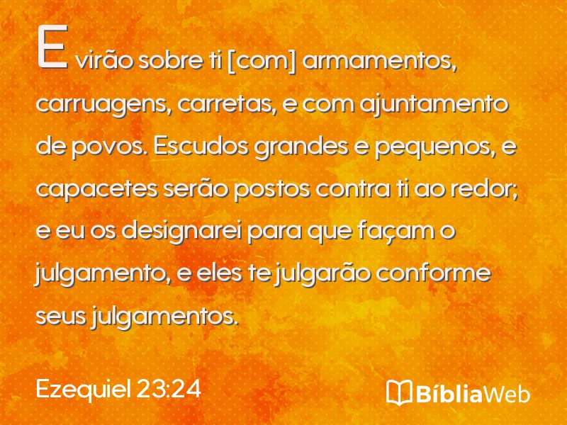 Ezequiel 23:24 em imagem para compartilhar