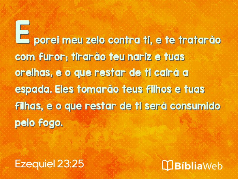 Ezequiel 23:25 em imagem para compartilhar