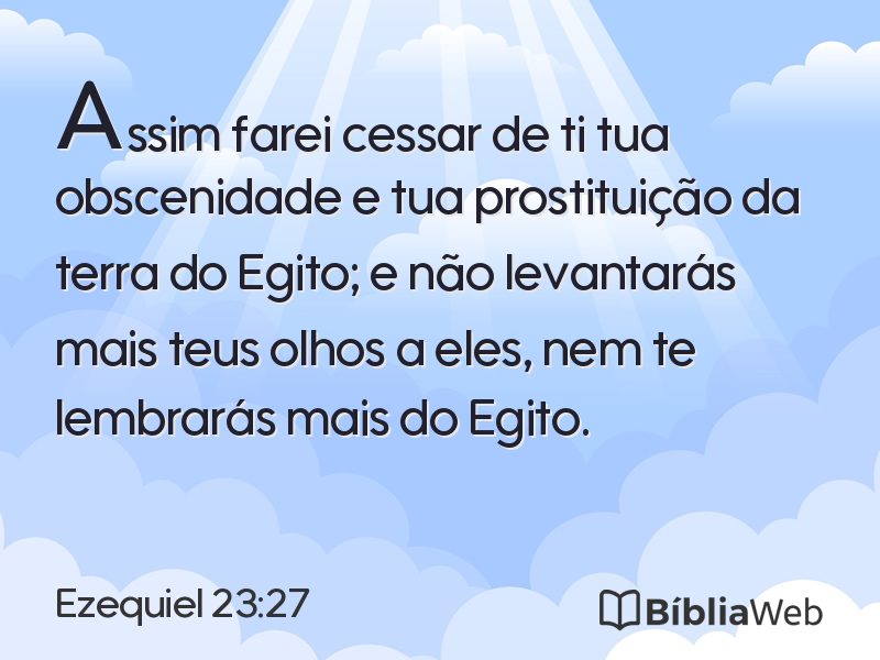 Ezequiel 23:27 em imagem para compartilhar