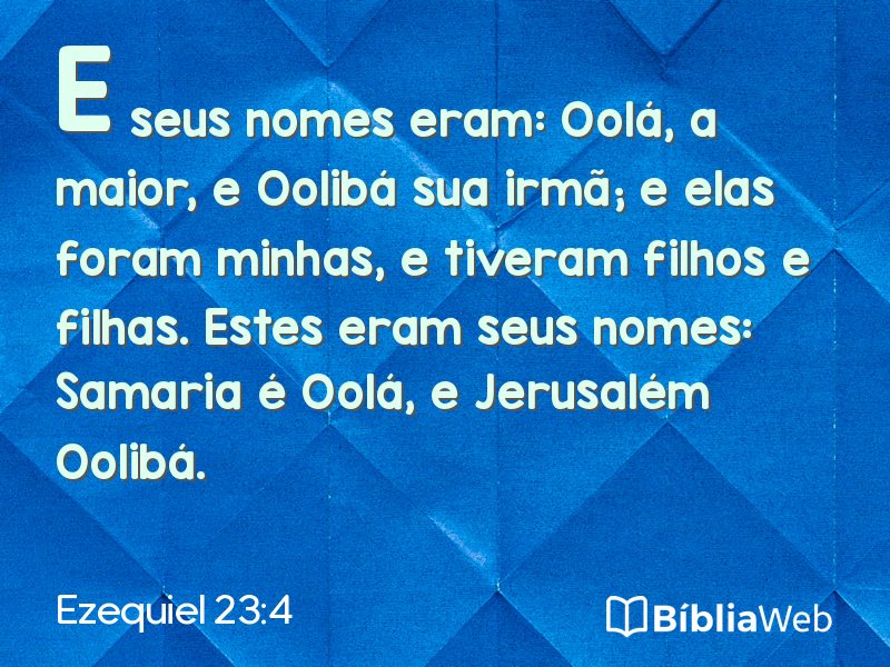 Ezequiel 23:4 em imagem para compartilhar