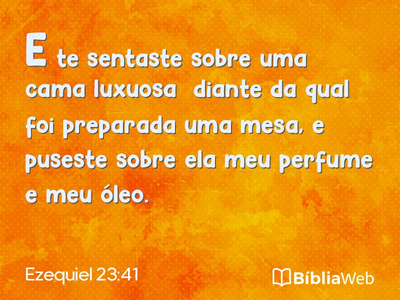 Ezequiel 23:41 em imagem para compartilhar