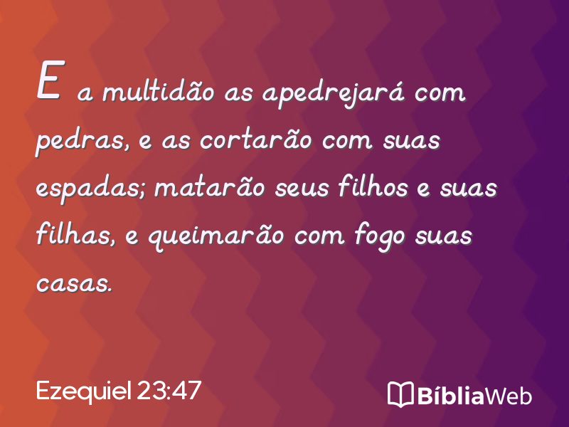 Ezequiel 23:47 em imagem para compartilhar