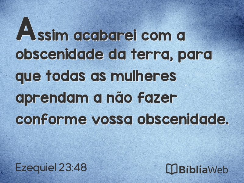 Ezequiel 23:48 em imagem para compartilhar