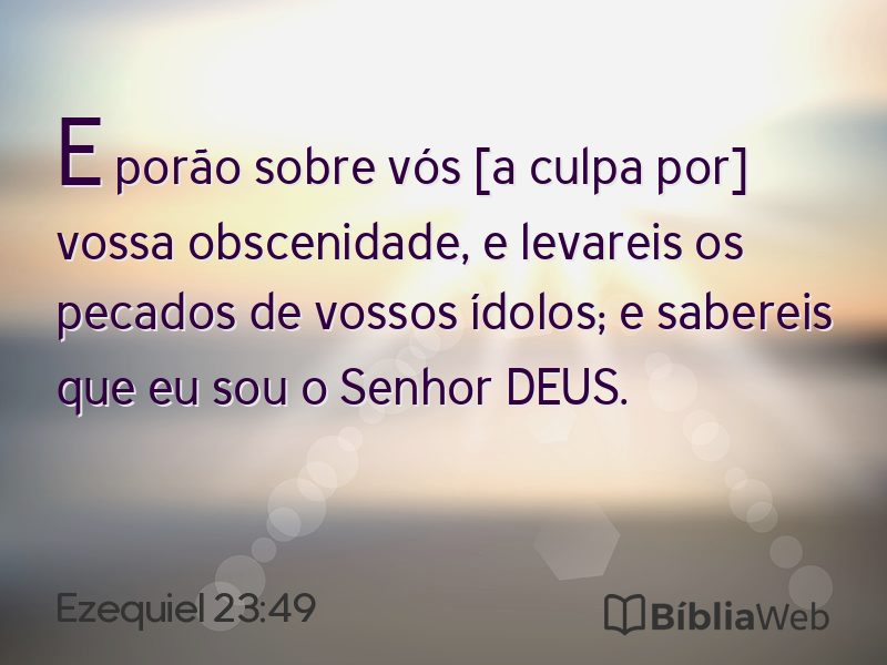 Ezequiel 23:49 em imagem para compartilhar