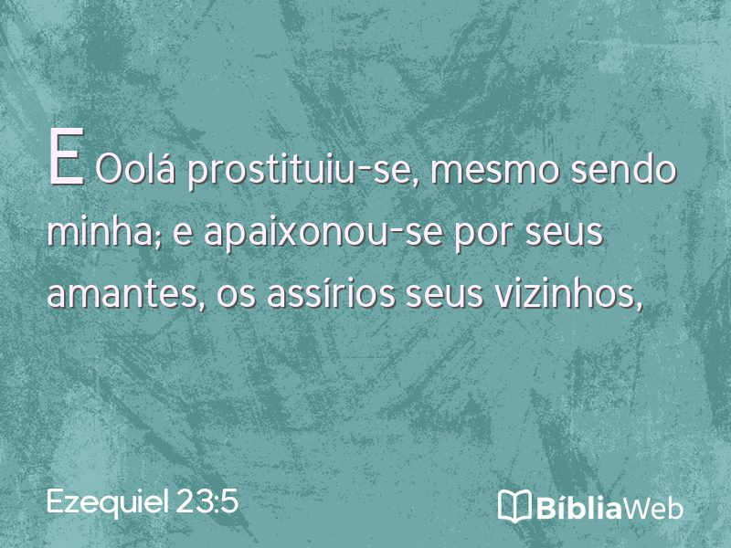 Ezequiel 23:5 em imagem para compartilhar
