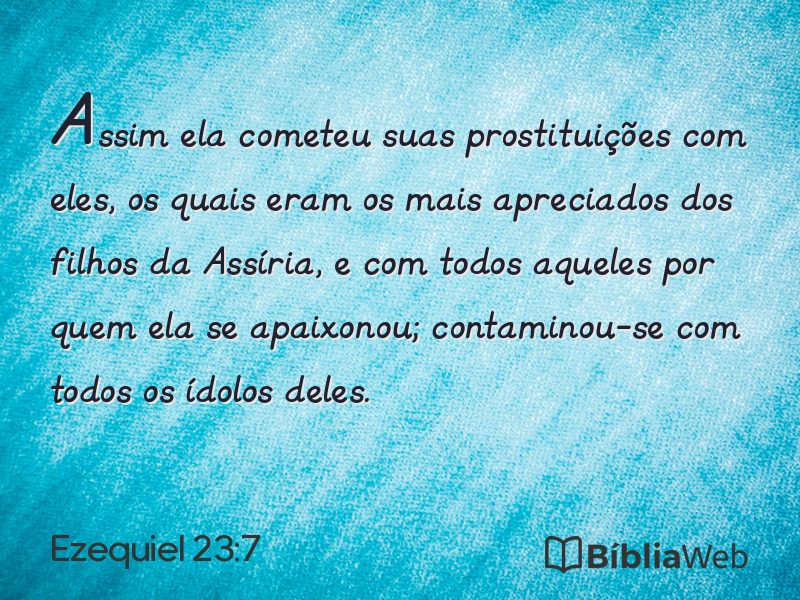Ezequiel 23:7 em imagem para compartilhar