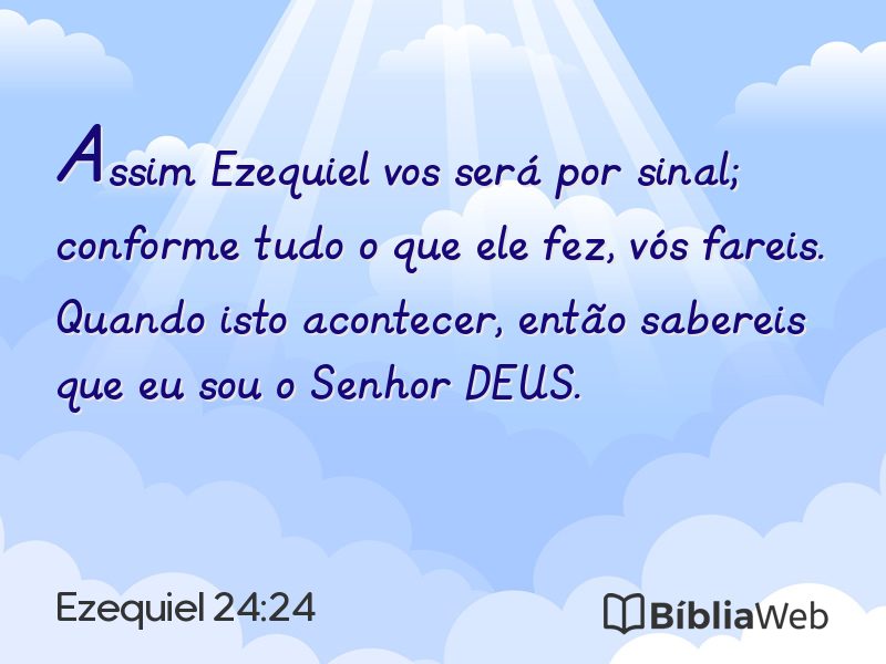 Ezequiel 24:24 em imagem para compartilhar
