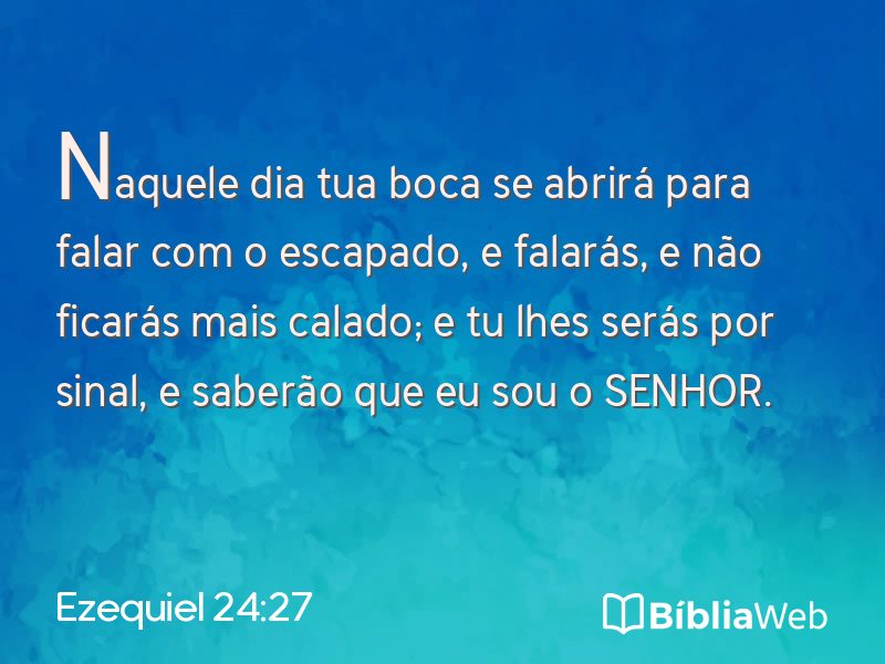 Ezequiel 24:27 em imagem para compartilhar