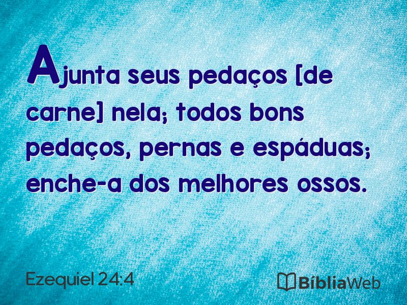 Ezequiel 24:4 em imagem para compartilhar
