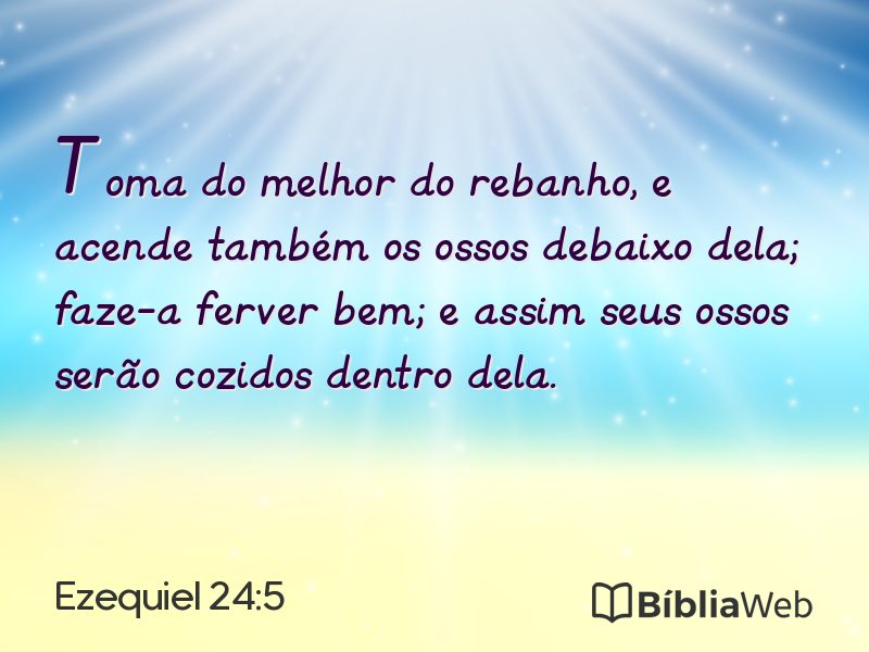 Ezequiel 24:5 em imagem para compartilhar