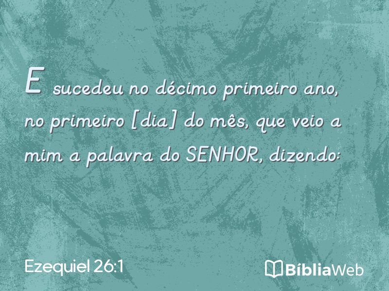 Ezequiel 26:1 em imagem para compartilhar