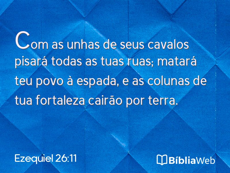 Ezequiel 26:11 em imagem para compartilhar
