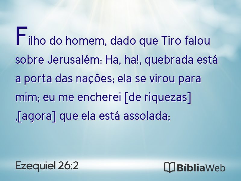 Ezequiel 26:2 em imagem para compartilhar