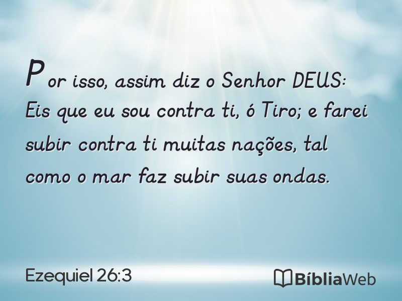 Ezequiel 26:3 em imagem para compartilhar