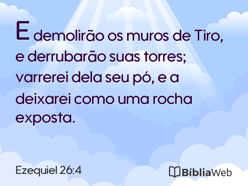 Ezequiel 26:4 em imagem para compartilhar