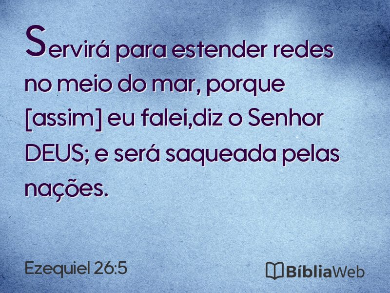 Ezequiel 26:5 em imagem para compartilhar
