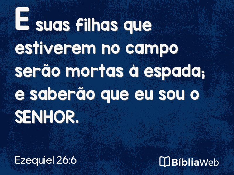 Ezequiel 26:6 em imagem para compartilhar