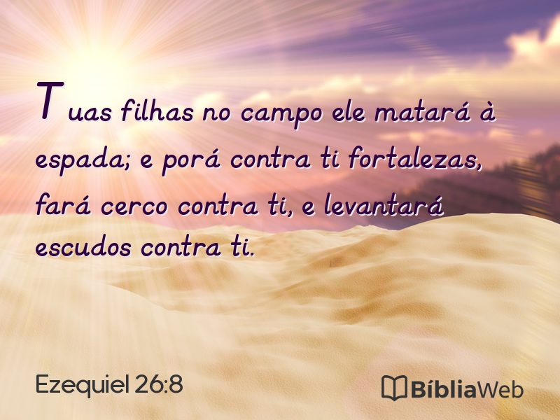 Ezequiel 26:8 em imagem para compartilhar