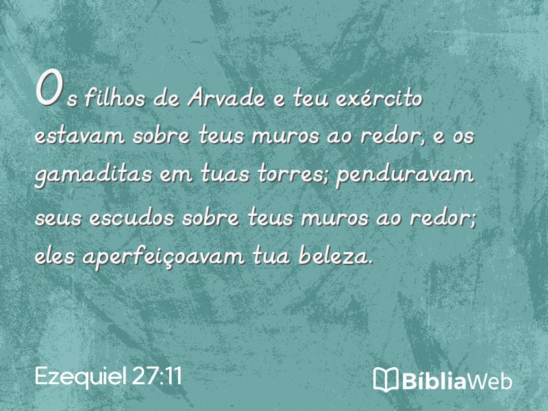 Ezequiel 27:11 em imagem para compartilhar