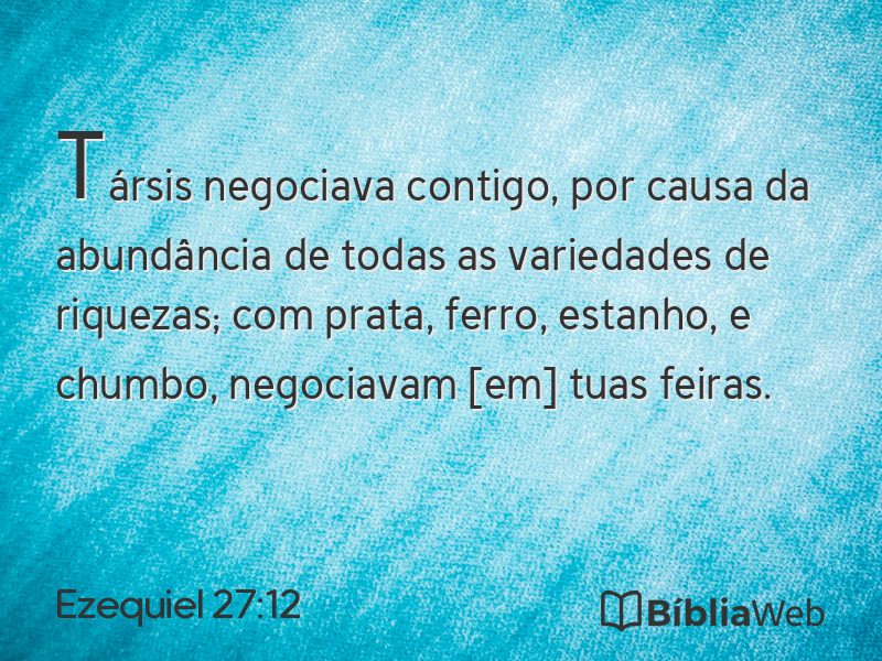 Ezequiel 27:12 em imagem para compartilhar