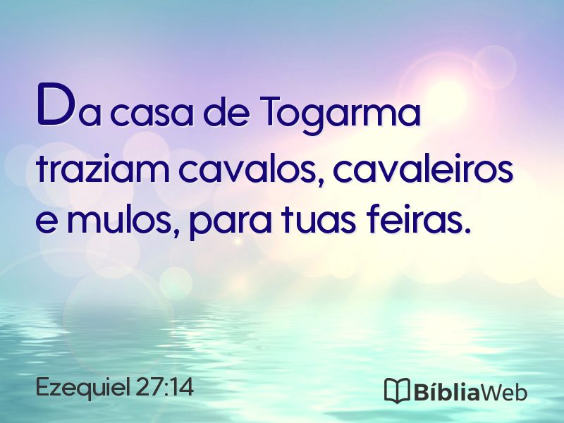 Ezequiel 27:14 em imagem para compartilhar