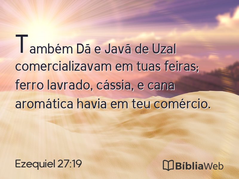 Ezequiel 27:19 em imagem para compartilhar