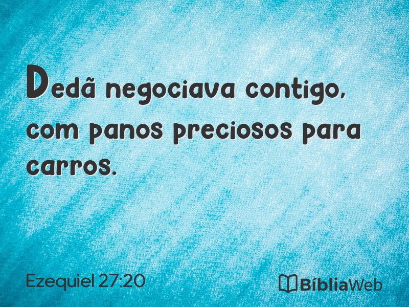 Ezequiel 27:20 em imagem para compartilhar